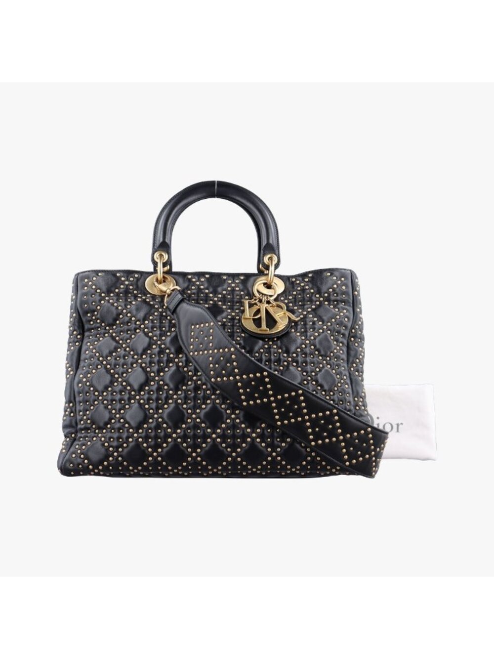 Dior Lady Black Leather Handbag
